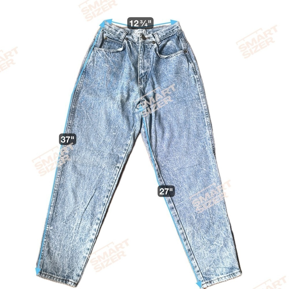 Vintage 80s/90s Chic Blue Acid Wash Women Jeans - Picture 6 of 6